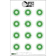 OpticsPlanet Exclusive EZ2C Targets Style 27, Green and Black Ink on High Quality White Paper, 25 Pack, EZ2CS27G