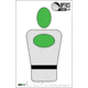 OP Exclusive EZ2C Targets Style 8G, Silhouette w Green and Black Ink on High Quality White Paper, 25 Pack, EZ2CS08G