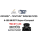 German Precision Optics OPMOD CENTURI SuperCompact 4-16x44mm 30mm Tube Rifle Scope, FFP, Mil-base PLRi Reticle, Black, RCX450 OP
