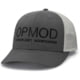 OPMOD Trucker Hat Embroidered Logo, Charcoal/Grey, OPM-Cha/Grey-Charl/Grey