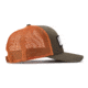 OPMOD Trucker Hat Embroidered Patch, Dark Loden/Jaffa Orange, OPMDarkOraDark Lod/Ja Or