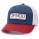 OPMOD Trucker Hat Embroidered Patch, Lt. Navy/White/Red, OPMLt. Na/Red-Lt