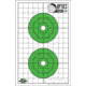 OpticsPlanet Exclusive EZ2C Targets Red Dot Optics Style 3, Green and Black Ink on High Quality White Paper, 25 Pack, EZ2CRD03