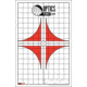 OpticsPlanet Exclusive EZ2C Targets Style 10, Best Sight In Target, 25 Pack, Red/Black/White, EZ2CS010