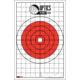 OpticsPlanet Exclusive EZ2C Targets Style 5, Bullseye with Grid Sight-In Target, 25 Pack, Red/Black/White, EZ2CS005