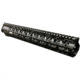 OpticsPlanet Exclusive Moriarti AR-15 15in M-LOK Diamond Cut Slim Profile Free Float Handguard, Black, MA15-US-15-DMD