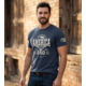 OpticsPlanet America's 250th Birthday Limited Edition Shirt, Navy Blue w/ Off White Lettering, Extra Large, NL6010-AM250-BL-XL