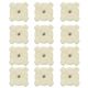 Otis Technology Star Chamber Cleaning Pads, 12 Pack, 7.62mm, White, FG-2717-PD B