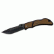 Outdoor Edge Cutlery Chasm Folding Knife,3.3in 8Cr13MoV Stainless Plain Edge Blade,Medium,Brown Handle CHC-33