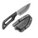 Outdoor Edge Cutlery Pivot Fixed Blade Knives, 2.5in, Cr13Mov SS, Drop Point, Blackstone Rockwell-C Blade, Black Rubberized TPR Handle, PKDP1C