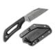 Outdoor Edge Cutlery Pivot Fixed Blade Knife, 2.6in, Cr13Mov SS, Wharncliffe, Blackstone Rockwell-C Blade, Black Rubberized TPR Handle, PKWC-2C