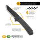 Outdoor Edge Cutlery Outdoor Edge Razor Vx4 3 Fldr Carbon Weave Over G10
