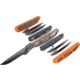 Outdoor Edge Cutlery RAZOR APX 3in Fixed Blade Knife, Titanium Coated Frame w/7 Blades, One Size, APXS306C