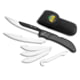 Outdoor Edge Cutlery Razor-Bone Fixed Knife, 6-Blade Combo Set, 5in, Gray, Blister, RBY-10C