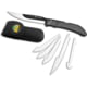 Outdoor Edge Cutlery Razor-Bone Fixed Knife, 6-Blade Combo Set, 5in, Gray, Box, RBY-10