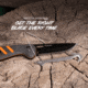 Outdoor Edge Cutlery RAZOR HTX 3.5in Folding Knife, Gray/Orange, One Size, HTX35Y6C