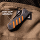 Outdoor Edge Cutlery RAZOR HTX 3in Folding Knife w/ Blade Pod, Gray/Orange, One Size, HTX30Y6C