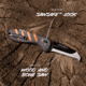 Outdoor Edge Cutlery RAZOR HTX 3in Folding Knife w/ Blade Pod, Gray/Orange, One Size, HTX30Y6C