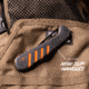 Outdoor Edge Cutlery RAZOR HTX 5in Folding Knife, Gray/Orange, One Size, HTX50Y6C