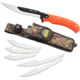 Outdoor Edge Cutlery Razor-Max Fixed Knife, 6-Blade Combo Set, 5in, Black, Blister, RMK-10C
