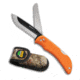 Outdoor Edge Cutlery Razor Pro Folding Knife, 3.5 in, Stainless Steel, Rubber Overmolded, Orange Handle, RSB35-6C
