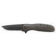 Outdoor Edge Cutlery Razor VX2 Assisted Opening Folding Knife, 3in, Japanese 420J2 Stainless Steel Black Oxide Blade, Brown Micarta Handle, VX230DC