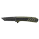 Outdoor Edge Cutlery Razor VX4 Folding Knife, 3in, Japanese 420J2 Stainless Steel Black Oxide Tanto Blade, Black/Green G10 Handle, VX430BC