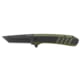 Outdoor Edge Cutlery RAZOR VX4 3in Folding Knife, Black/Green, G10, Tanto, One Size, VX430BC