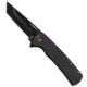 Outdoor Edge Cutlery Razor VX5 Folding Knife, 3in, Japanese 420J2 Stainless Steel Black Oxide Tanto Blade, Carbon Black G10 Handle, VX530BC