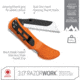 Outdoor Edge Cutlery Razor Work Lockback, Orange, RWB-3070C