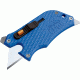 Outdoor Edge Cutlery Slidewinder Utility, Glass/Nylon Handle, Stainless Steel 0.75in Blade Knife, Blue/Silver SWU-20C