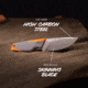 Outdoor Edge Cutlery VANTEX 4in Drop Point Fixed Blade Knife w/Sheath, One Size, VNTXDPC