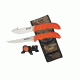 Outdoor Edge Cutlery Wild-Bone Field-to-Freezer Combo Knife Set,Orange WB-4C