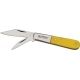 Pakistan Barlow Clip Wharncliffe Knife, Yellow, 3.25in. Closed PA5023YW