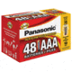 Panasonic Alkaline Size AAA Plus Power - 48 Piece Blister Box of Batteries LR03PA48PC