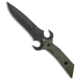 Paragon Paragon A-2 Fighter Fixed Blade Knife Dagger Green Aluminum 5.5" Black, Green, A2, adult, BHQ-134554