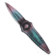 Paragon Paragon Warlock Folding Knife Psycho Aluminum 3.9" Psycho Tooth Grind Double, Blue/Pink, CPM S35VN, adult, BHQ-229597