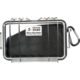 Pelican 1050 Micro Watertight Crushproof Dry Box, 7.50x5.06x3.12in - Clear w/Black Liner and Loop
