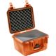 Pelican 1300 Small Protector Waterproof Case, Orange, Foam, 1300-000-150