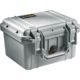 Pelican 1300 Small Protector Waterproof Case, Silver, No Foam, 1300-001-180