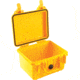 Pelican 1300 Small Protector Waterproof Case, Yellow, No Foam, 1300-001-240