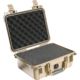 Pelican 1400 Small 13x11x6in Protector Waterproof Carry Case, Desert Tan w/ Foam