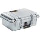Pelican 1400 Small 13x11x6in Protector Waterproof Carry Case, Silver, No Foam