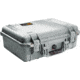 Pelican 1500NF Medium Crushproof Dry Case, 18.5x14x7in, Silver Protector - No Foam
