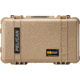 Pelican 1510 Carry On 22x13x9in Wheeled Protector Case, Desert Tan w/ Foam 1510-000-190