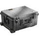 Pelican 1610 Waterproof 25x20x12in Transport Case, Black w/Wheels, Foam