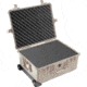 Pelican 1610 Waterproof 25x20x12in Transport Case, Desert Tan w/Wheels, Foam