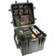 Pelican 340 Watertight Protector 18in Cube Case w/ Wheels, Foam - Black
