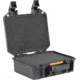 Pelican VAULT V100 Case, Small Pistol, 11x8x4.5 inch Internal Dimension, 12.28x12.03x5.16 inch External Dimension, Black, VCV100-0000-BLK