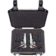 Pelican VAULT V200 Case, Medium Pistol, 14x10x5.5 inch Internal, 15.41x13.08x6.16 inch External Dimension, Black, VCV200-0000-BLK